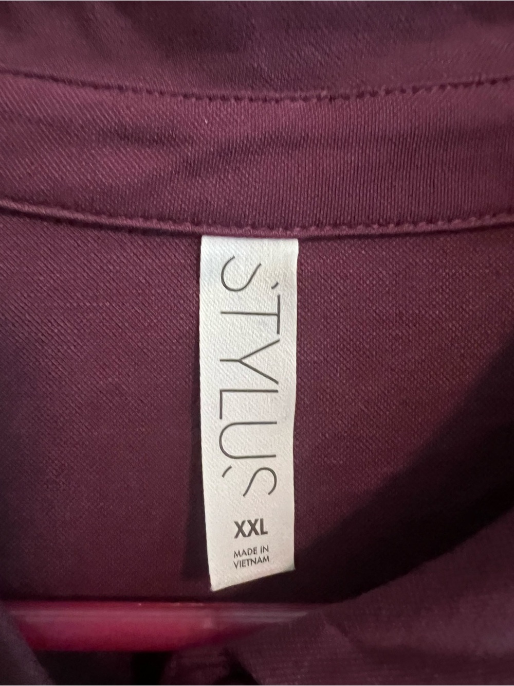 NWT STYLUS Sleeveless Polo Tank Top XXL - Picture 4 of 7